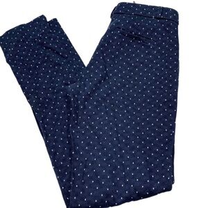 BANANA Republic navy Swiss dot size 2 long pants with pockets